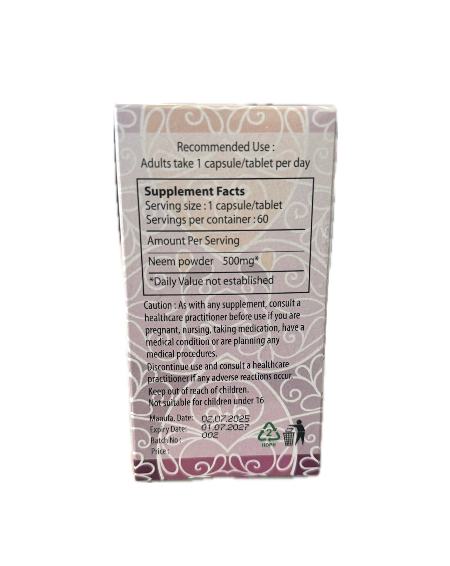 Neem Capsules | 60 capsules