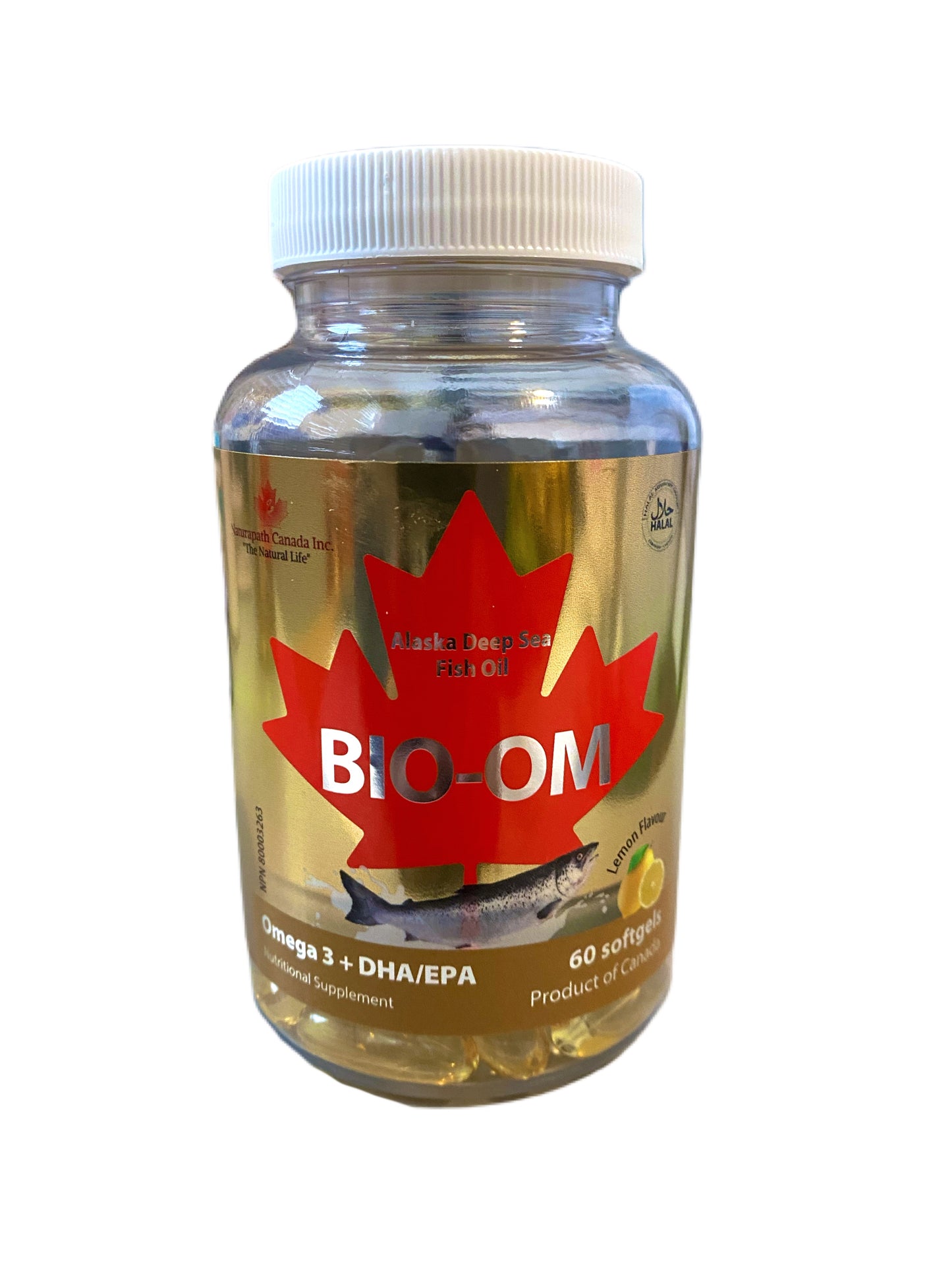 BIO-OM | Omega 3 Fish Oil | lemon flavour | 60 softgels