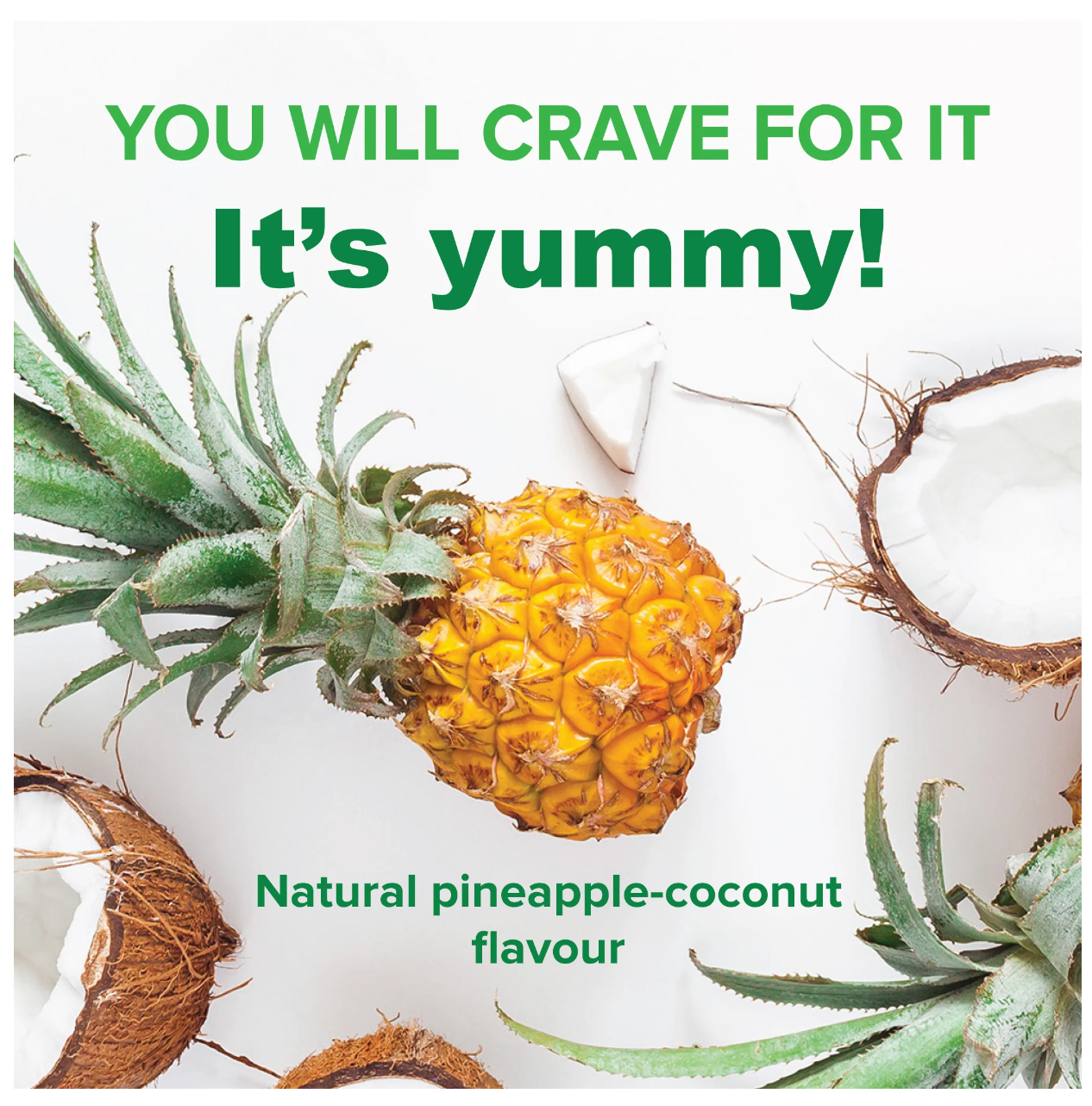 Active Greens Daily Greens Boost Greens Powder- Natural Pineapple-Coconut Flavor | 400g