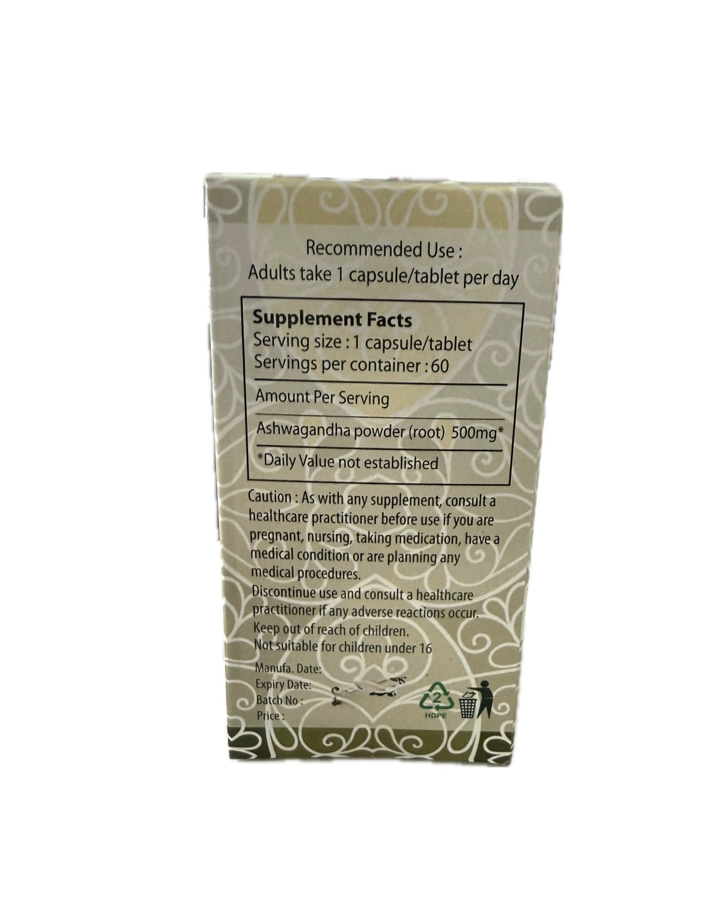 Ashwagandha Capsules | 60 caps