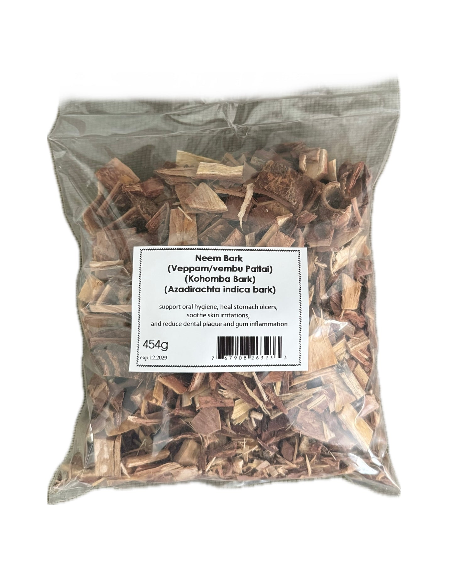 Neem Bark |veppam pattai|  Azadirachta indica | வேப்பம்பட்டை | 454g | 1 pound