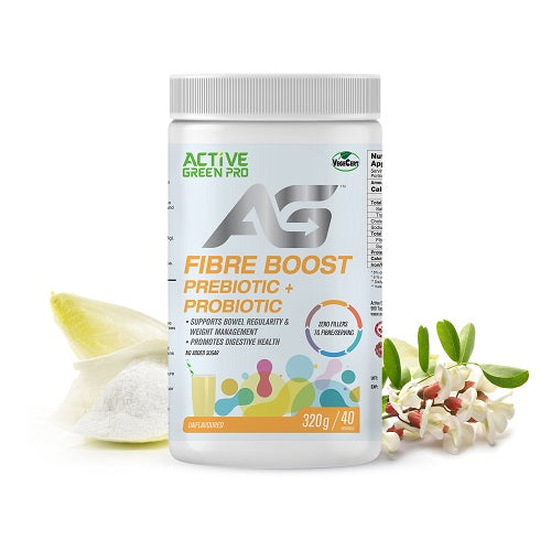 Active Green Pro Greens Powder- Fibre Boost Prebiotic+Probiotic | 320g