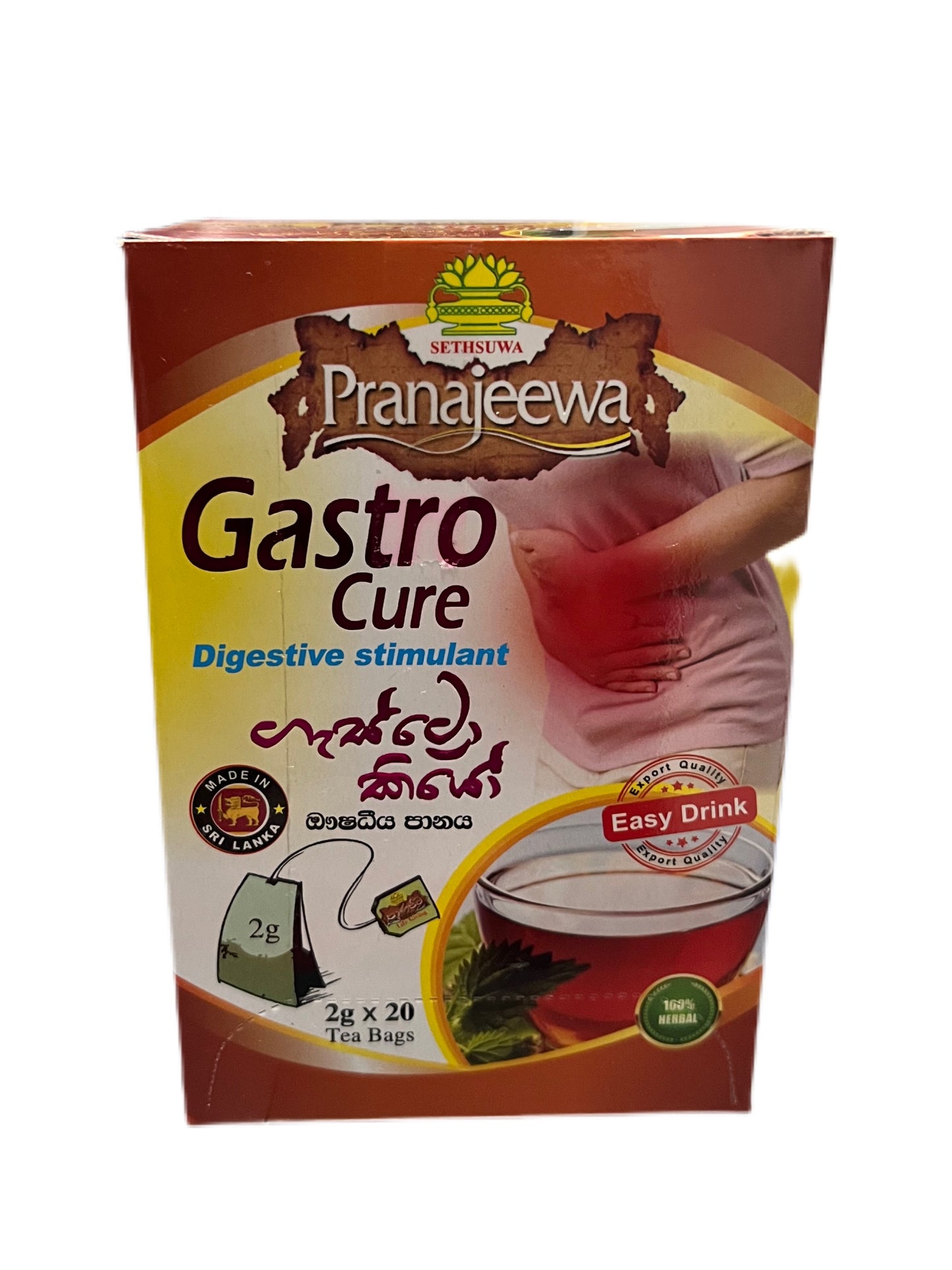 Gastro Cure Tea | helps relieve gastric | 20 teabags